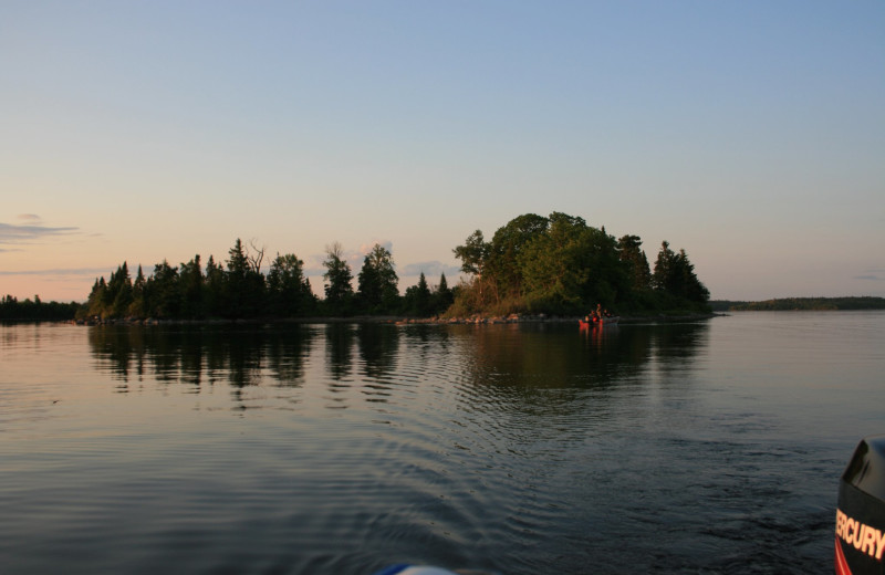 Lake view at Pipestone Point Resort.
