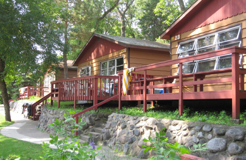 Some of the cabins at Fair Hills resort.