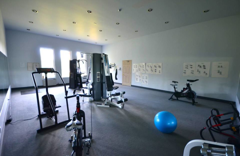 Fitness room at Grand Tappattoo Resort.