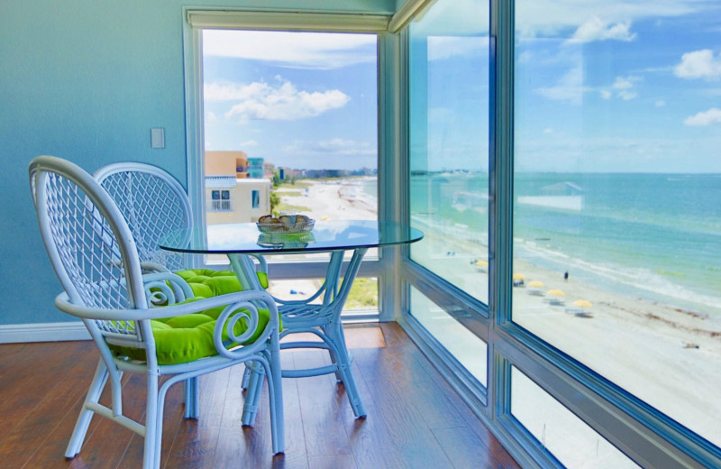 Guest room view at Shoreline Island Resort.