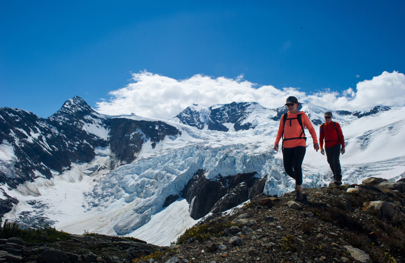 Hiking at CMH Cariboos Lodge.