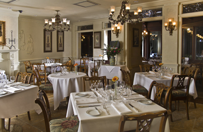 Dining tables at Prince of Wales Hotel.