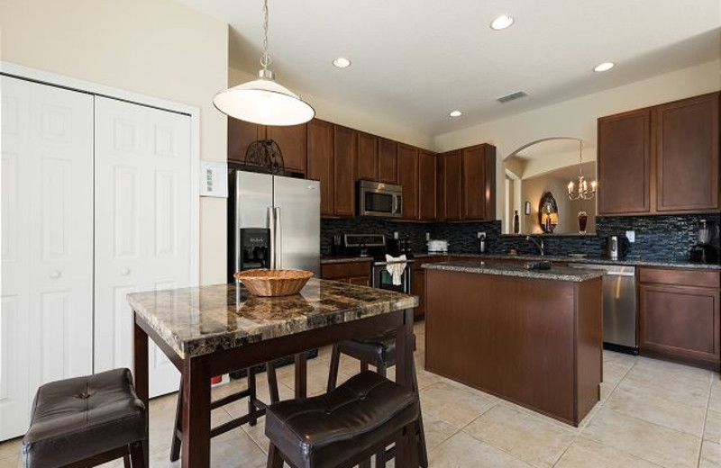 Rental kitchen at Luxury Reunion Rentals.