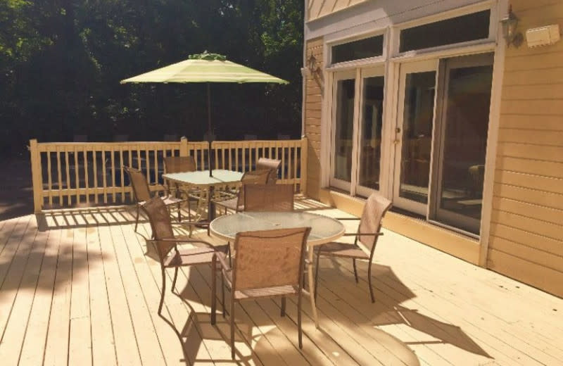 Patio at Lake Michigan Reunion & Retreat.