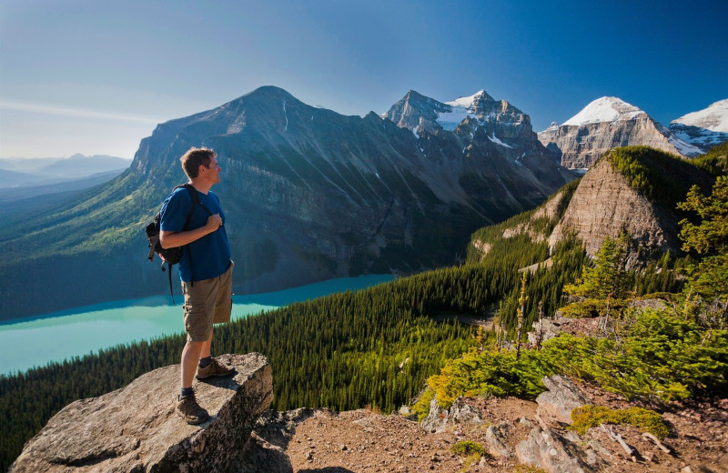 Hiking at Mountaineer Lodge.