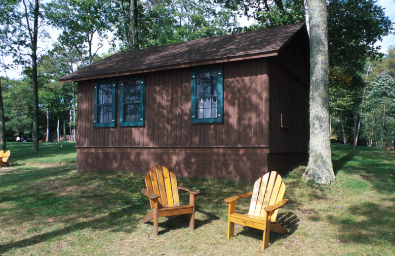 Cabin exterior at Pitlik's Sand Beach Resort.