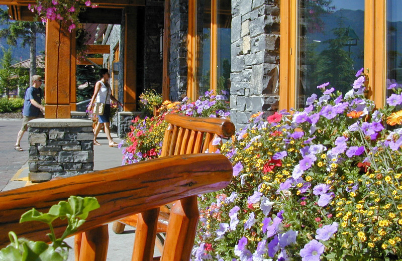 Resort front at Banff Lodging Company.