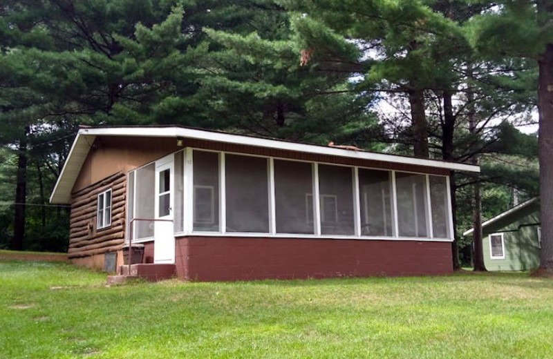 Cottage exterior at Wells Lakeside Cottages.