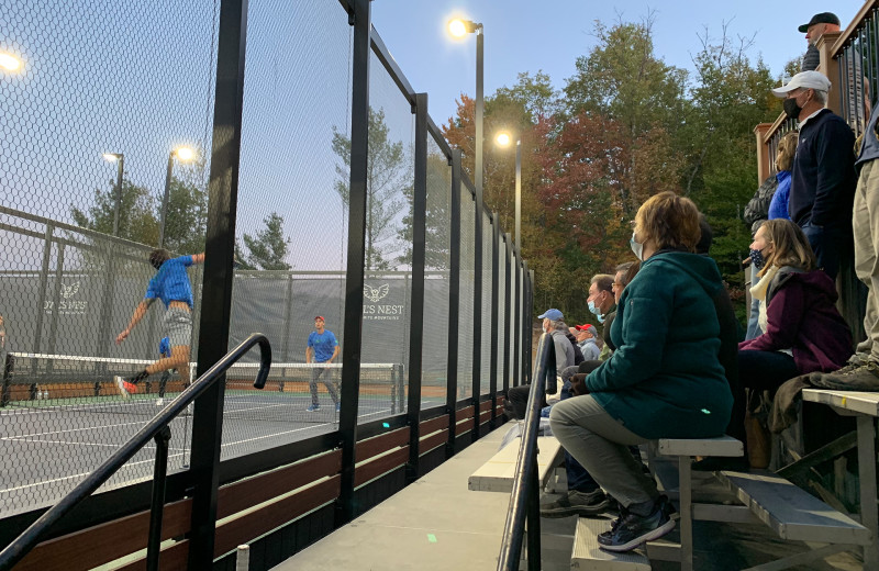 Tennis court at Owl's Nest Resort & Golf Club.