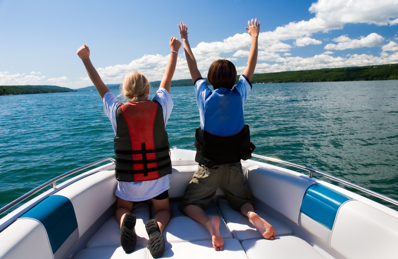 Boating at Big Chief RV Resort.