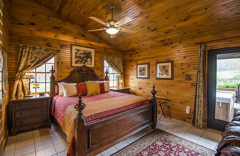 Cottage bedroom at Steele's Tavern Manor B&B.