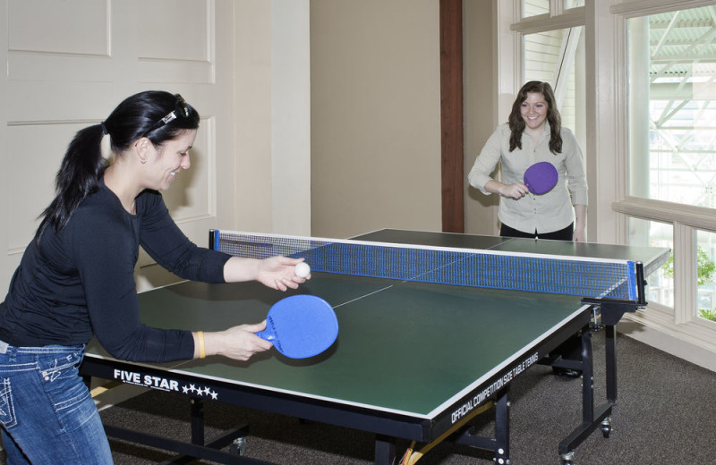 Ping pong at Steele Hill Resorts.