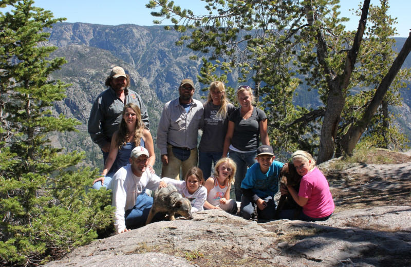 Family at Kendall Valley Lodge.