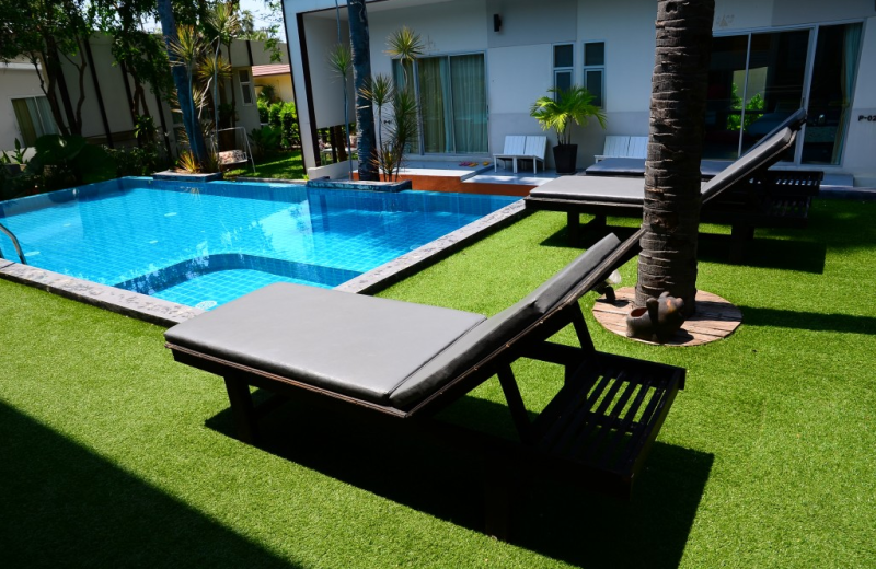 Outdoor pool at Foresta Resort.