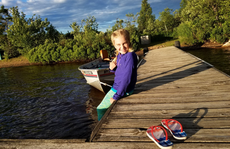 Dock at YMCA Camp Northern Lights.