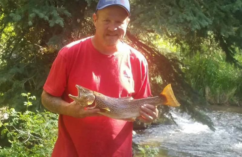 Fishing at Tomahawk Guest Ranch.