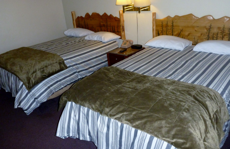 Guest room at The Otter Lodge.