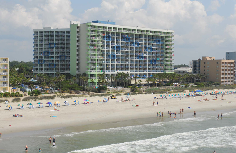 Exterior view of Coral Beach Resort and Suites.