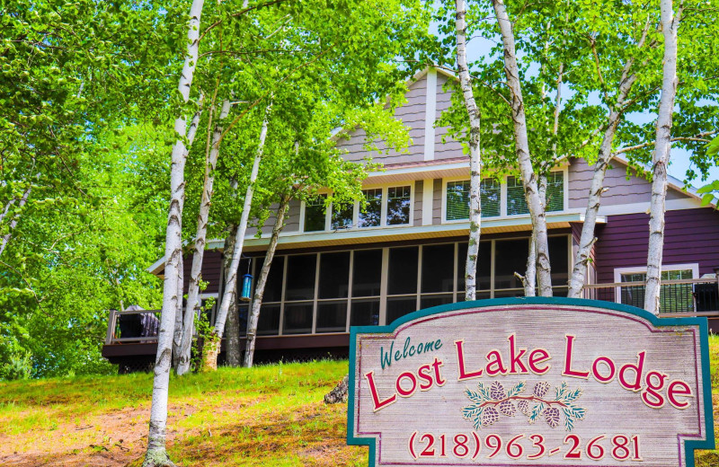 Exterior view of Lost Lake Lodge.