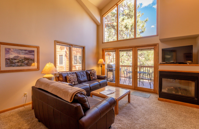 Guest living room at Riverwood On Fall River.