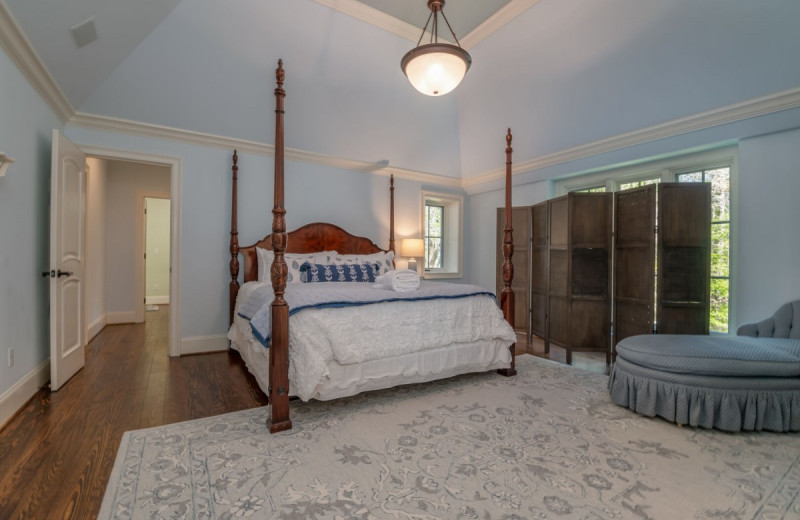 Rental bedroom at Yonder Luxury Vacation Rentals.