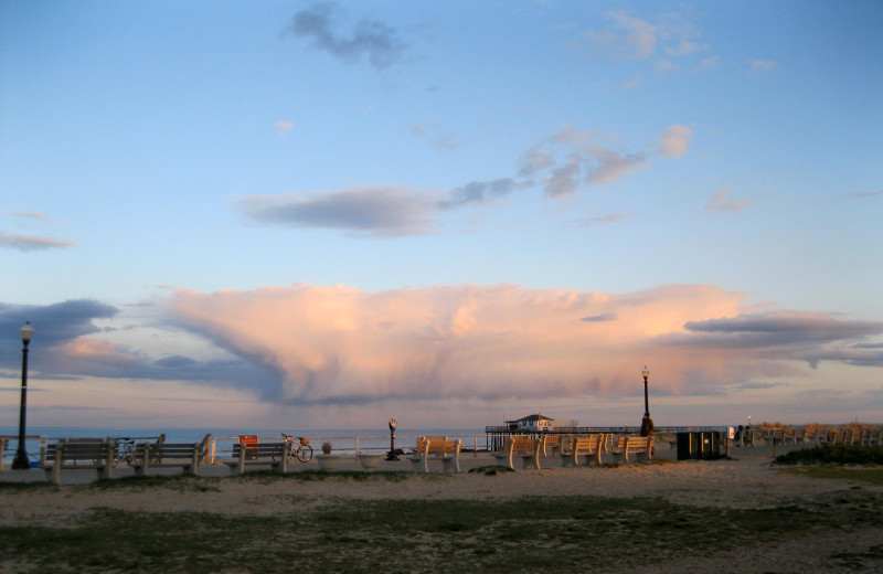 The beach at Shawmont Hotel.