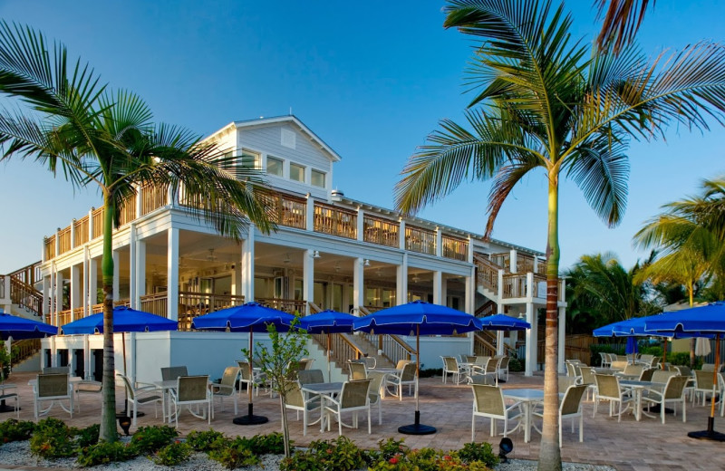 Outdoor dining at South Seas Island Resort.