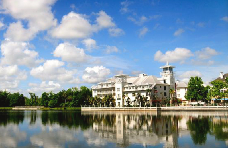 Exterior view of Celebration Hotel.