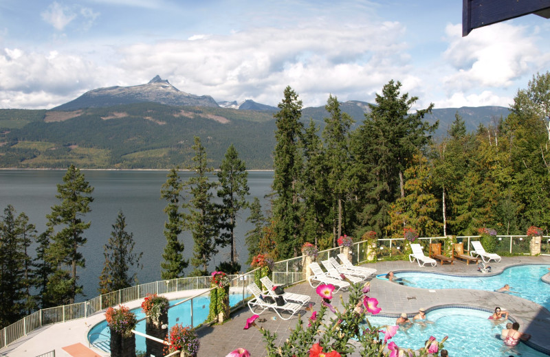 Outdoor pool at Halcyon Hot Springs Village and Spa.