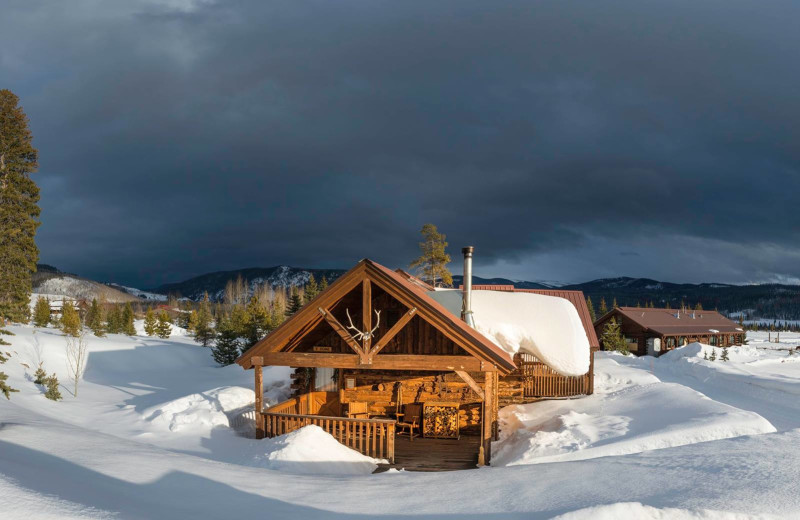 A cozy fire, a great view, and maybe even a soak in the hot tub? Yes please!