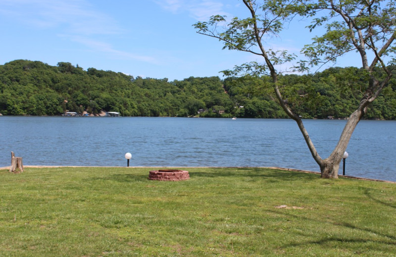 Lake view at Hawks Landing Resort.