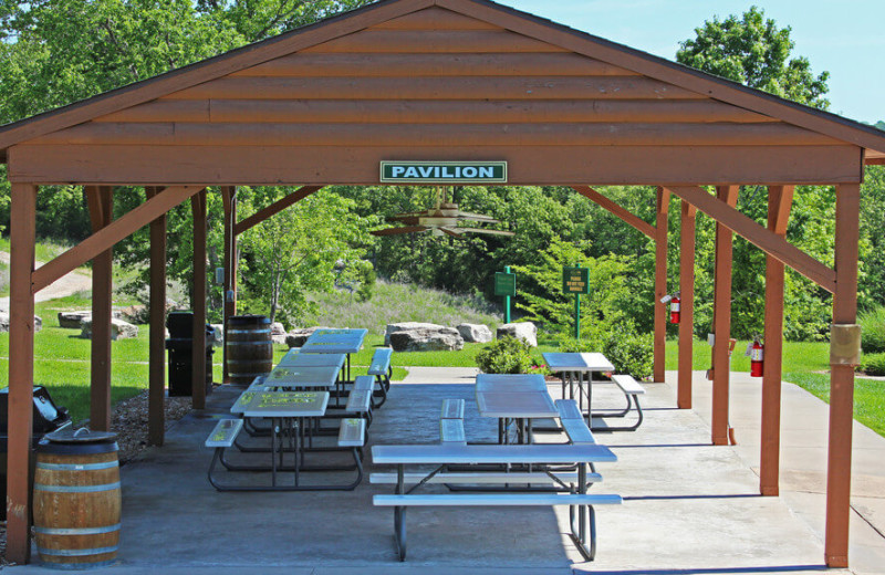 Picnic area at Westgate Branson Woods Resort.