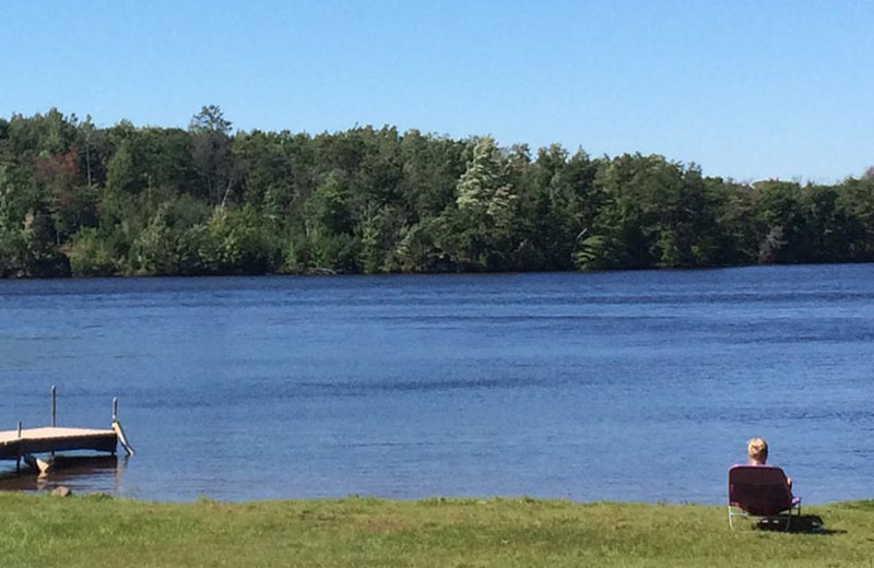 Lake view at Popp's Resort.
