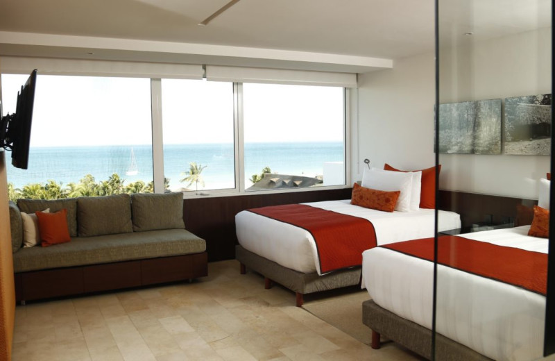 Guest room at InterContinental Presidente Cancun Resort.