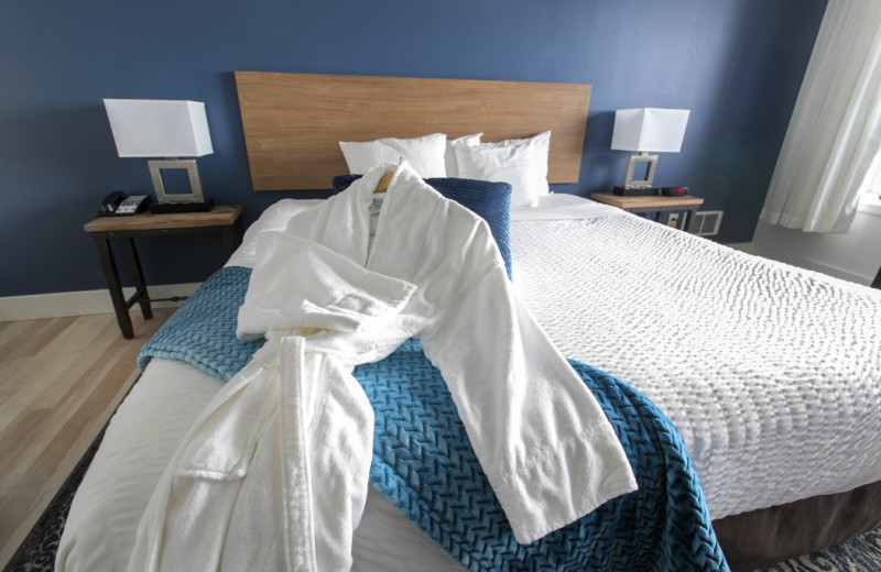 Guest room at Surfrider Resort.