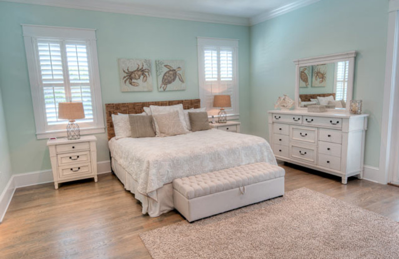 Rental bedroom at Anna Maria Vacations.