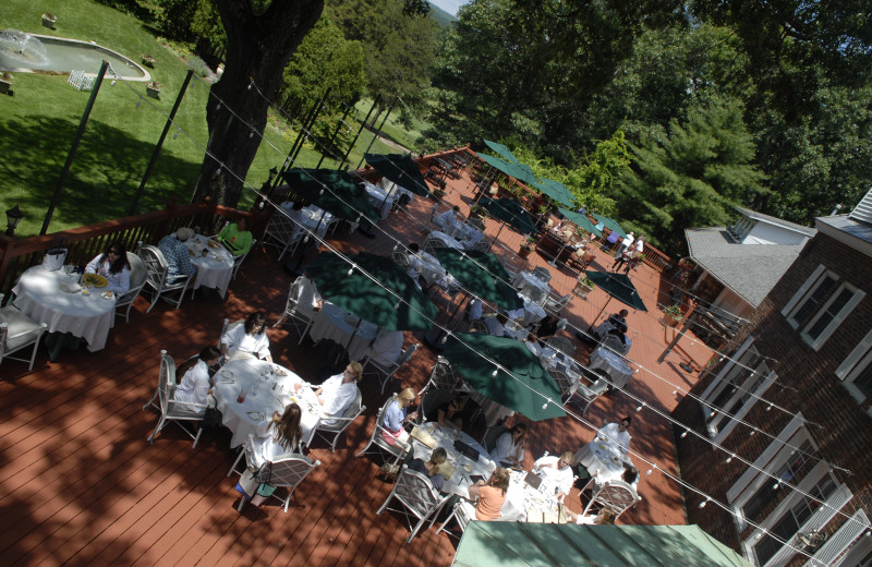 Patio at The Spa at Norwich Inn.