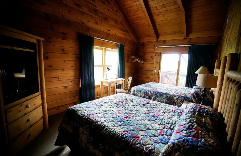 Guest room at Cliffview Resort.