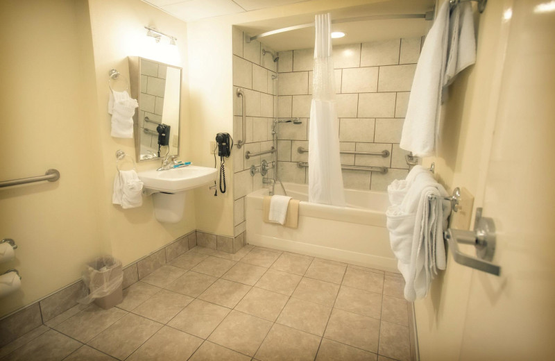 Accessible bathrooms at The Oceanfront Inn.