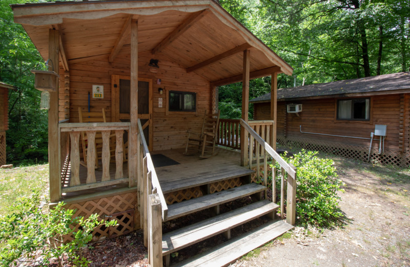 Cabin exterior at Yogi in the Smokies.