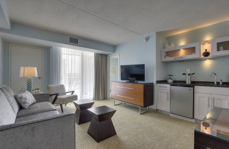 Guest suite at Hotel Icona.