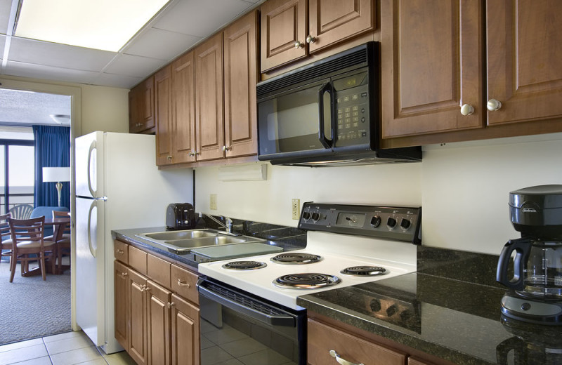 Guest kitchen at Landmark Resort.