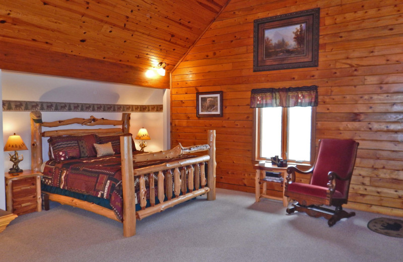 Guest room at Buffalo River Lodge.