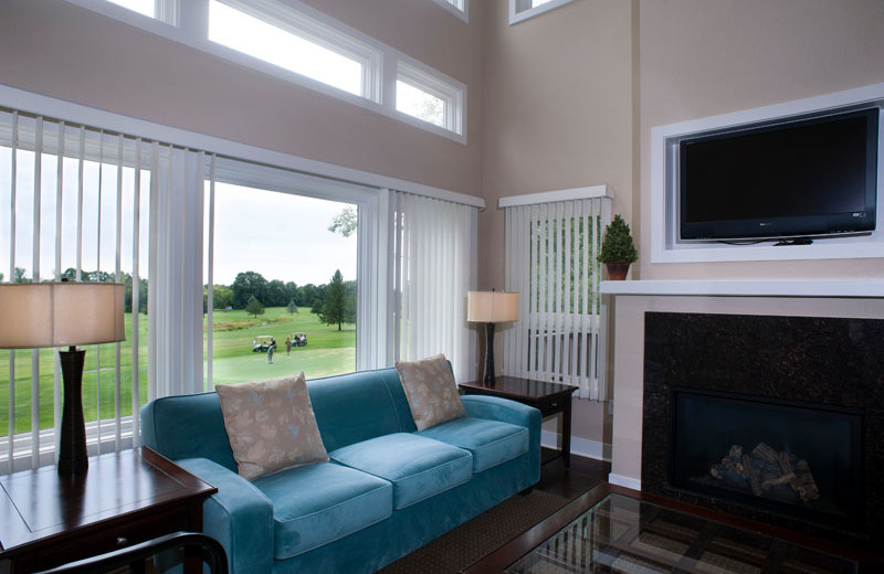 Guest living room at Devils Head Resort & Convention Center.