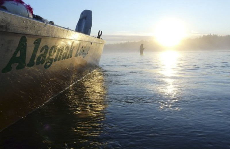 Fishing at Alagnak Lodge.