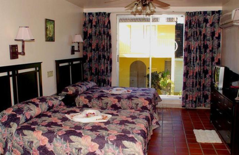 Guest room at Caribbean Sunset Resort.