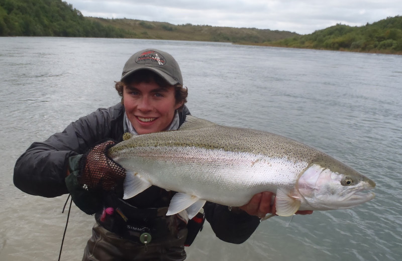 Fishing at Naknek River Camp.