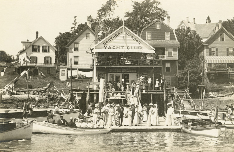 Historic photo of Five Gables Inn.