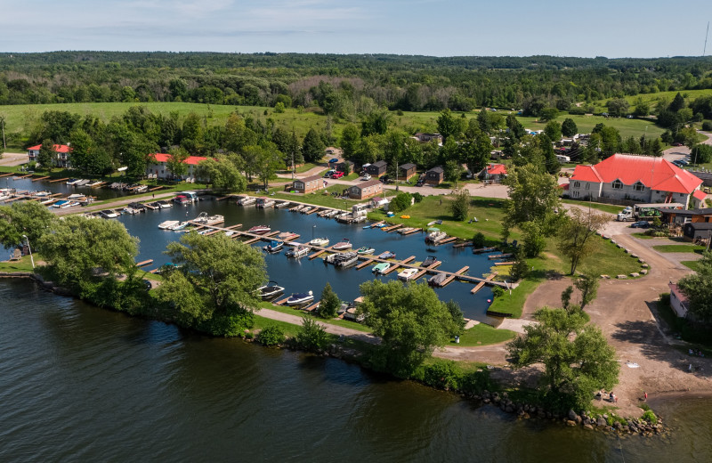 Resort exterior at Great Blue Resorts.