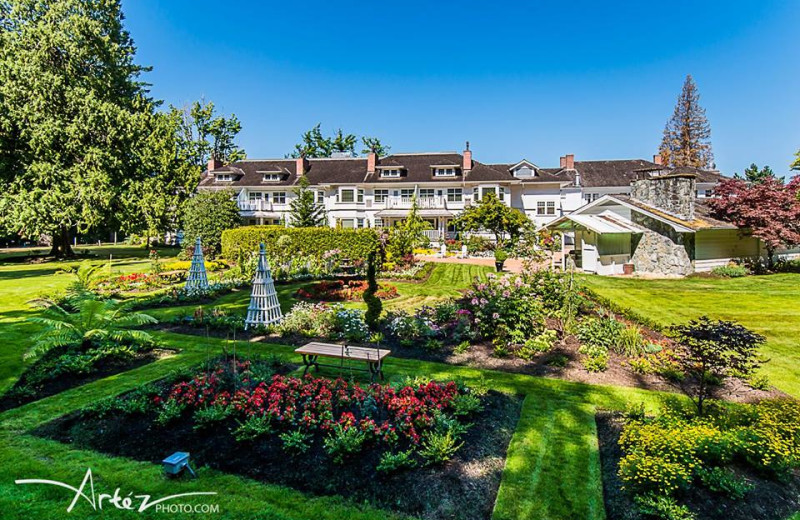 Garden view at The Villas at Crown Mansion.